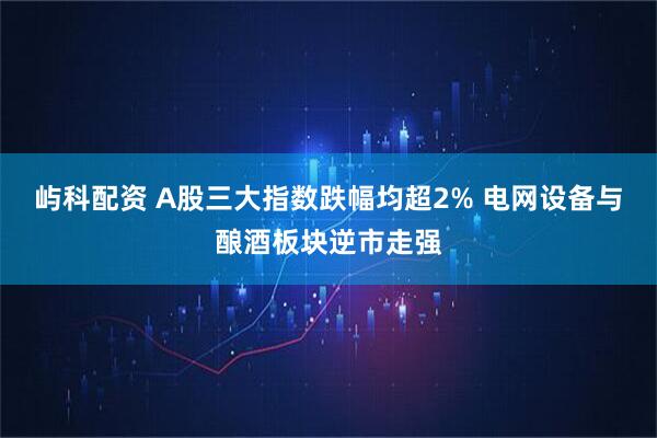 屿科配资 A股三大指数跌幅均超2% 电网设备与酿酒板块逆市走强